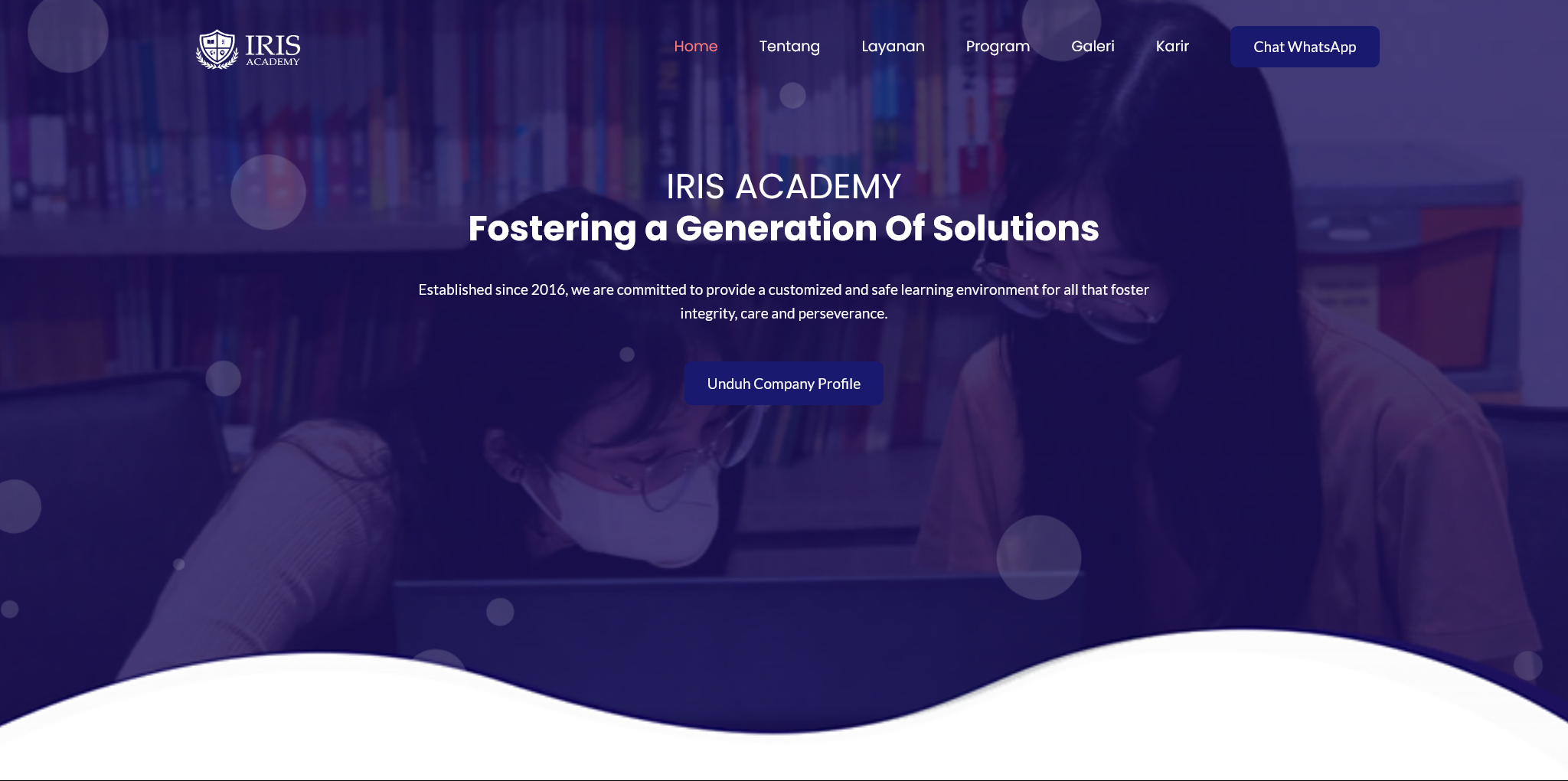 Screenshot 1 iris academy