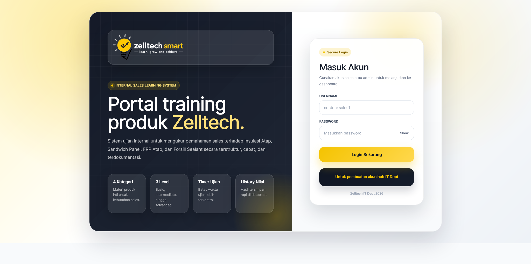 Screenshot 1 Portal Trining Sales