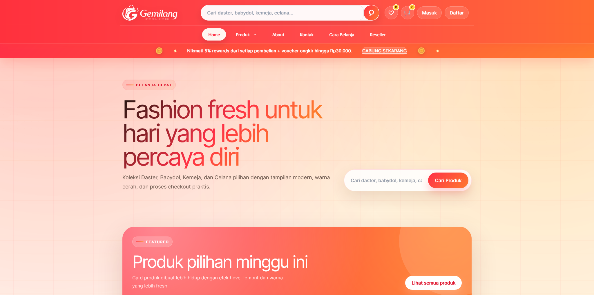 Screenshot 2 Gemilang store