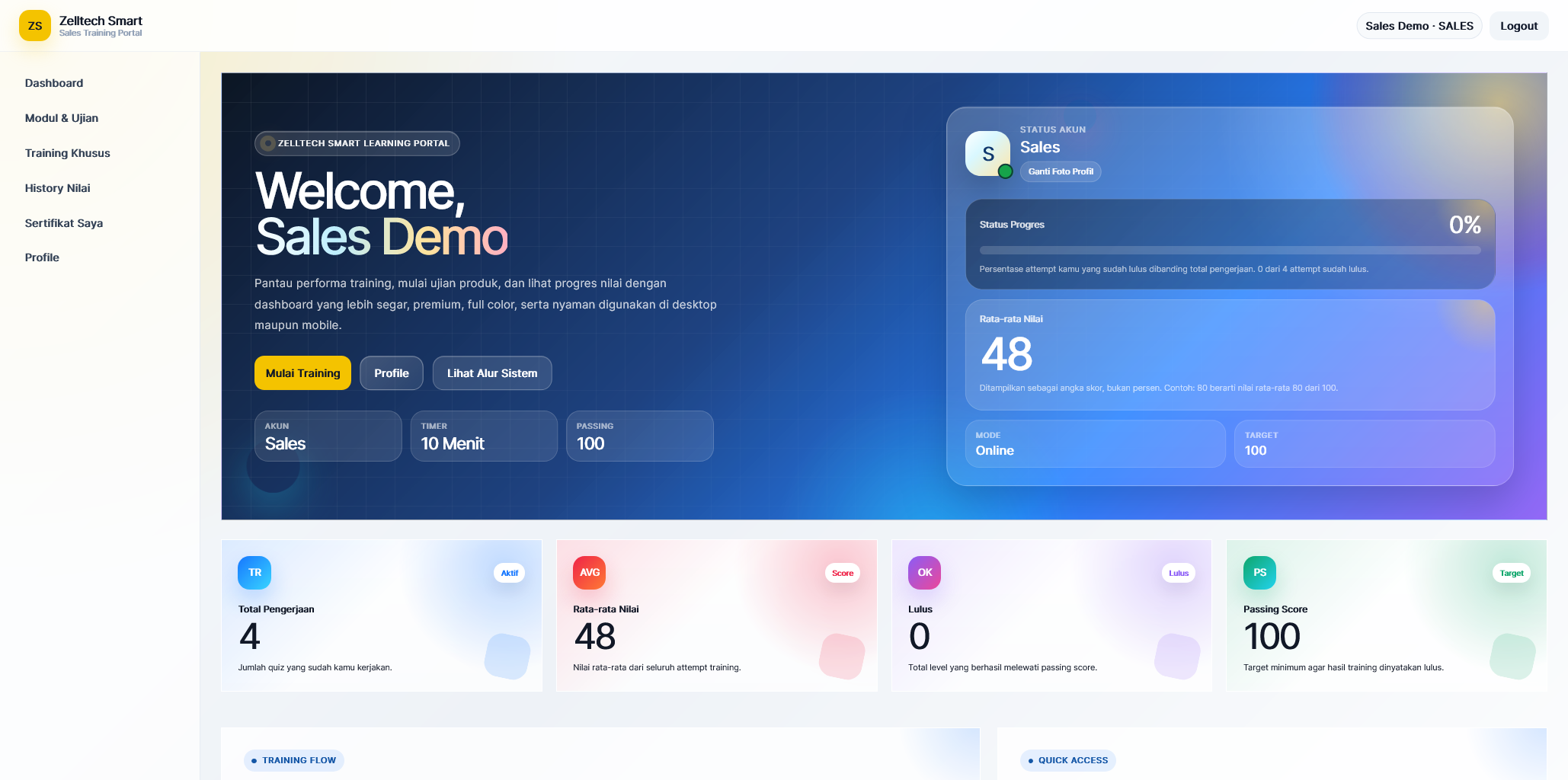 Preview Portal Trining Sales