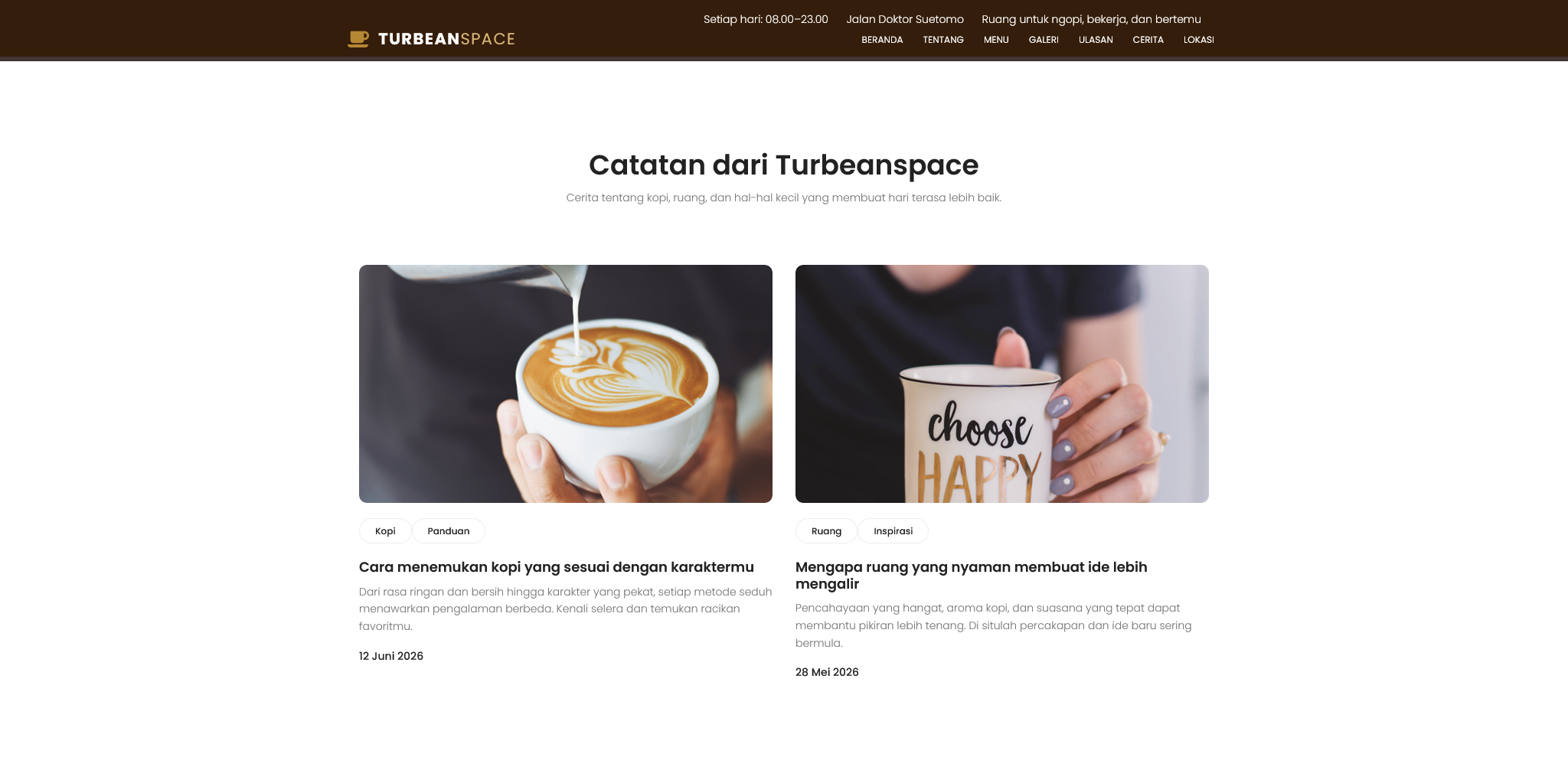 Screenshot 3 Coffe Shop Turbeanspace