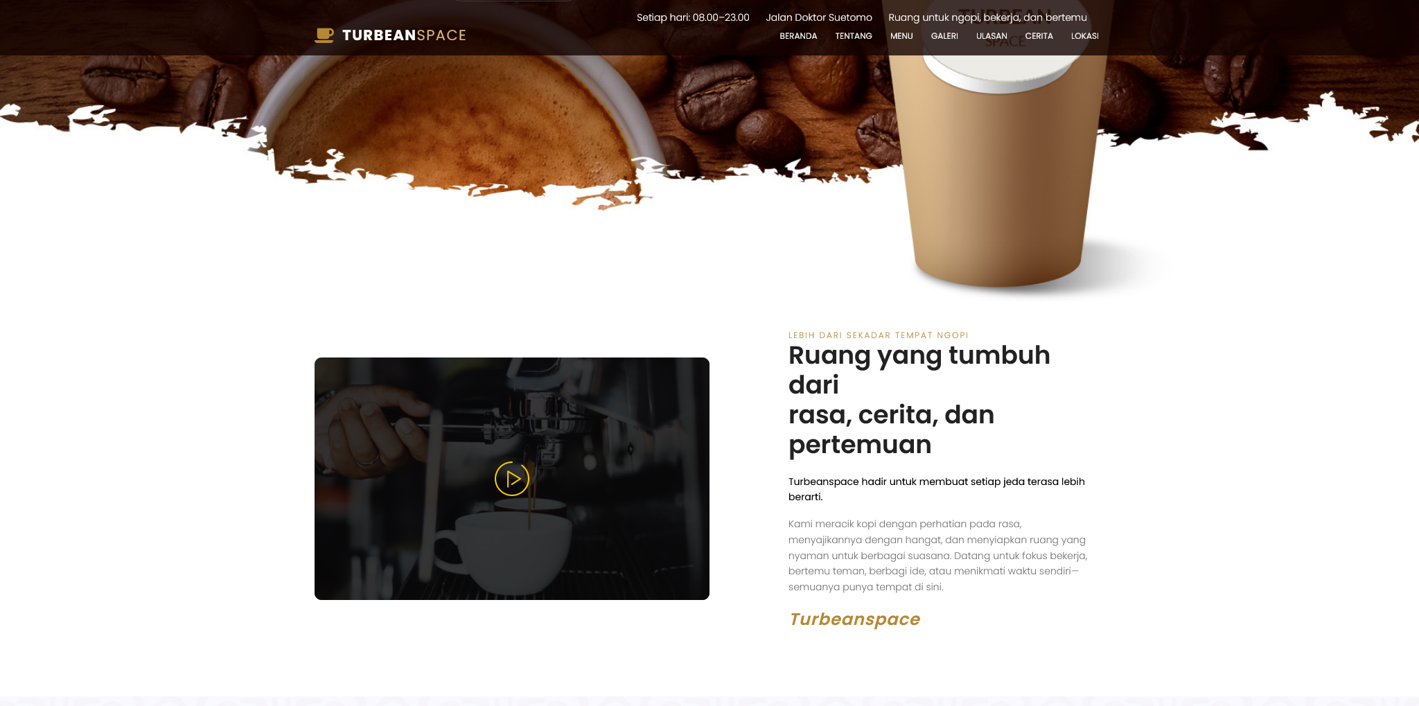 Screenshot 2 Coffe Shop Turbeanspace
